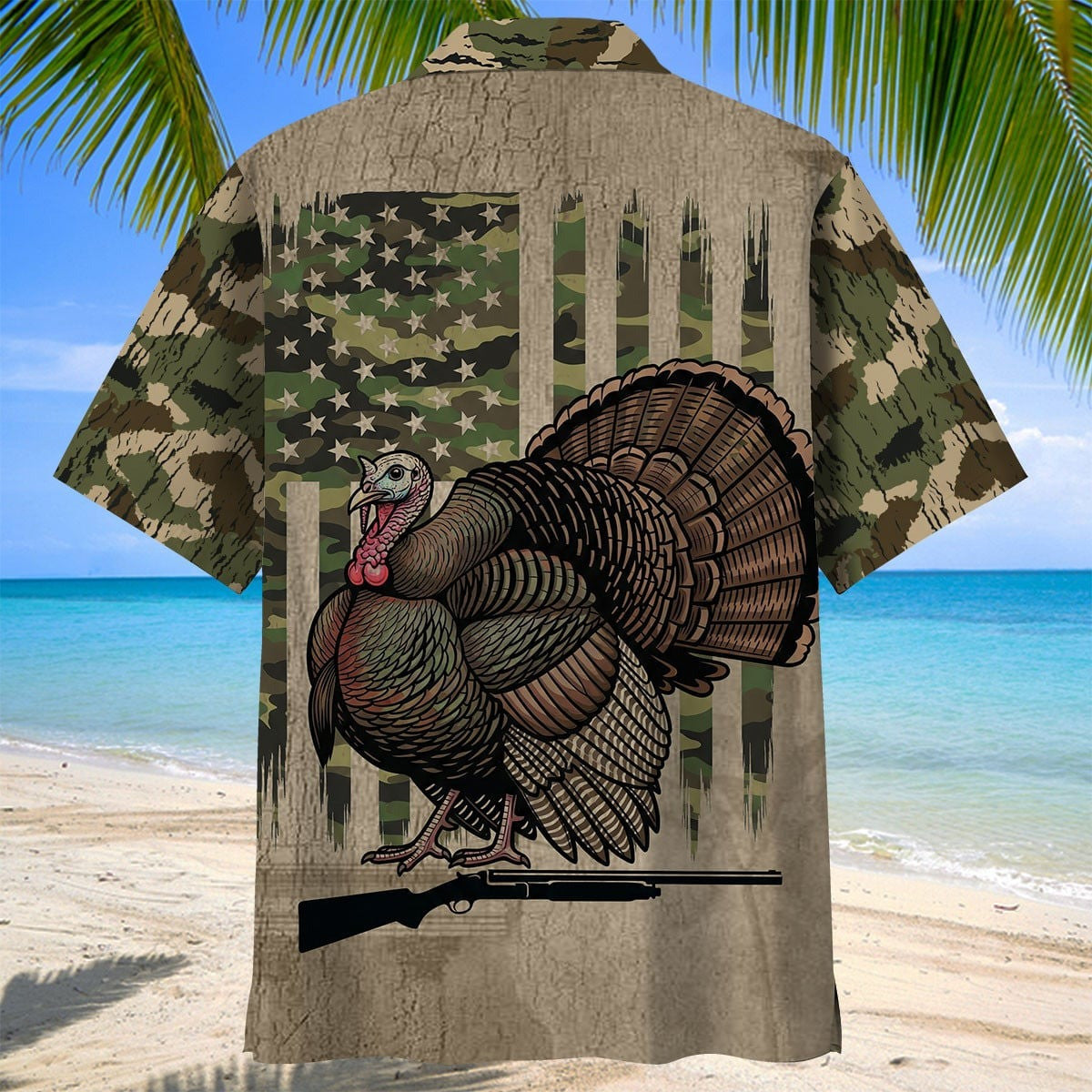 Wild Turkey Hunting America Hawaiian Shirt Westernn Style Clothing Men's