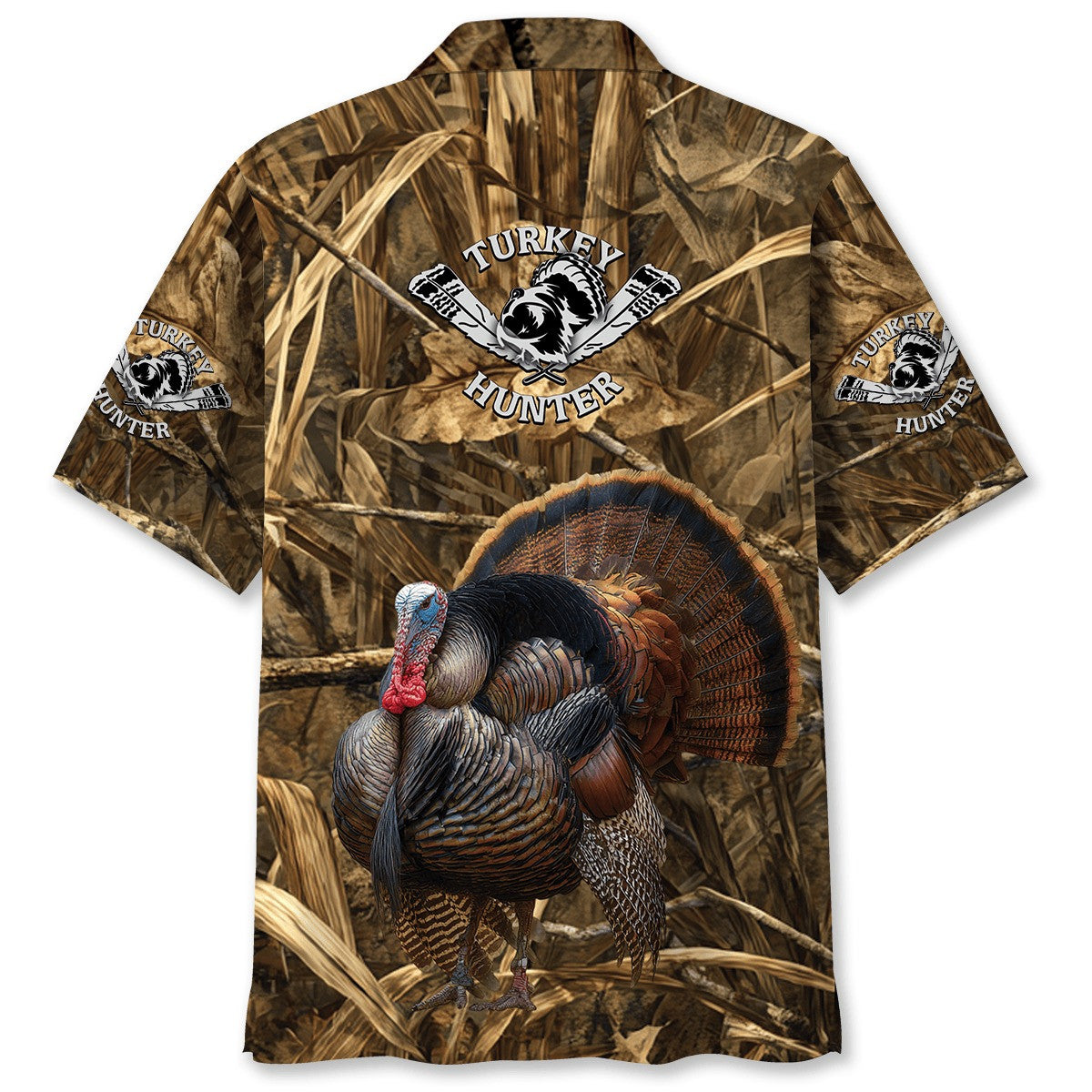 Wild Turkey Hunting Camouflage Hawaiian Shirt Turkey Hunting Gear Gifts