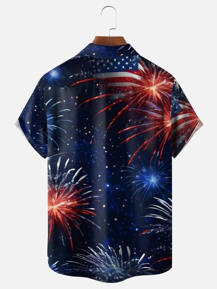 Men's 250 Years of Strength & Prosperity Hawaiian Shirt July 4 Apparel Fathers Day Ideas