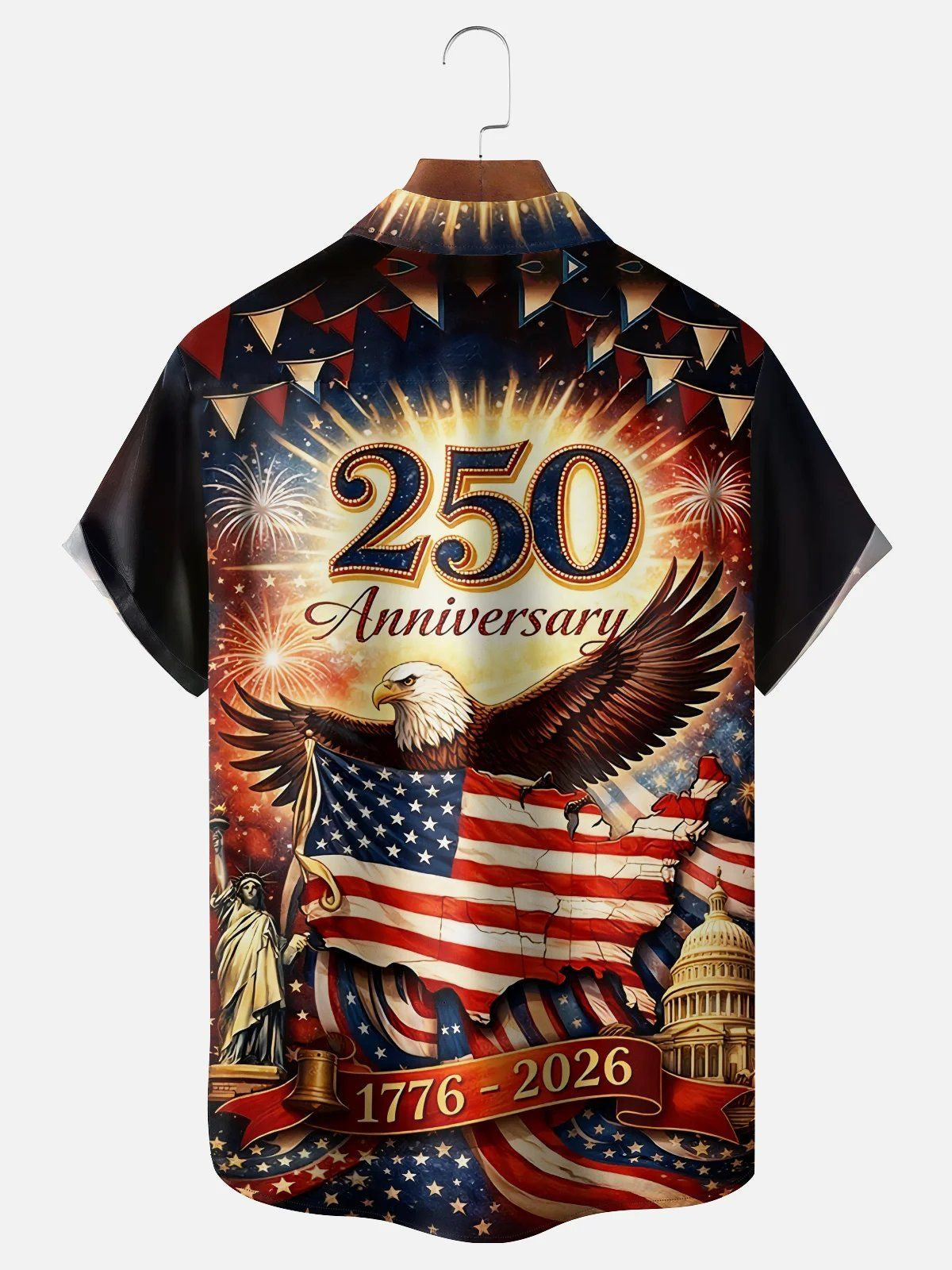 USA 250Th Anniversary Hawaiian Shirt USA 250 Years Of Freedom Clothes Father’s Day Gift Ideas
