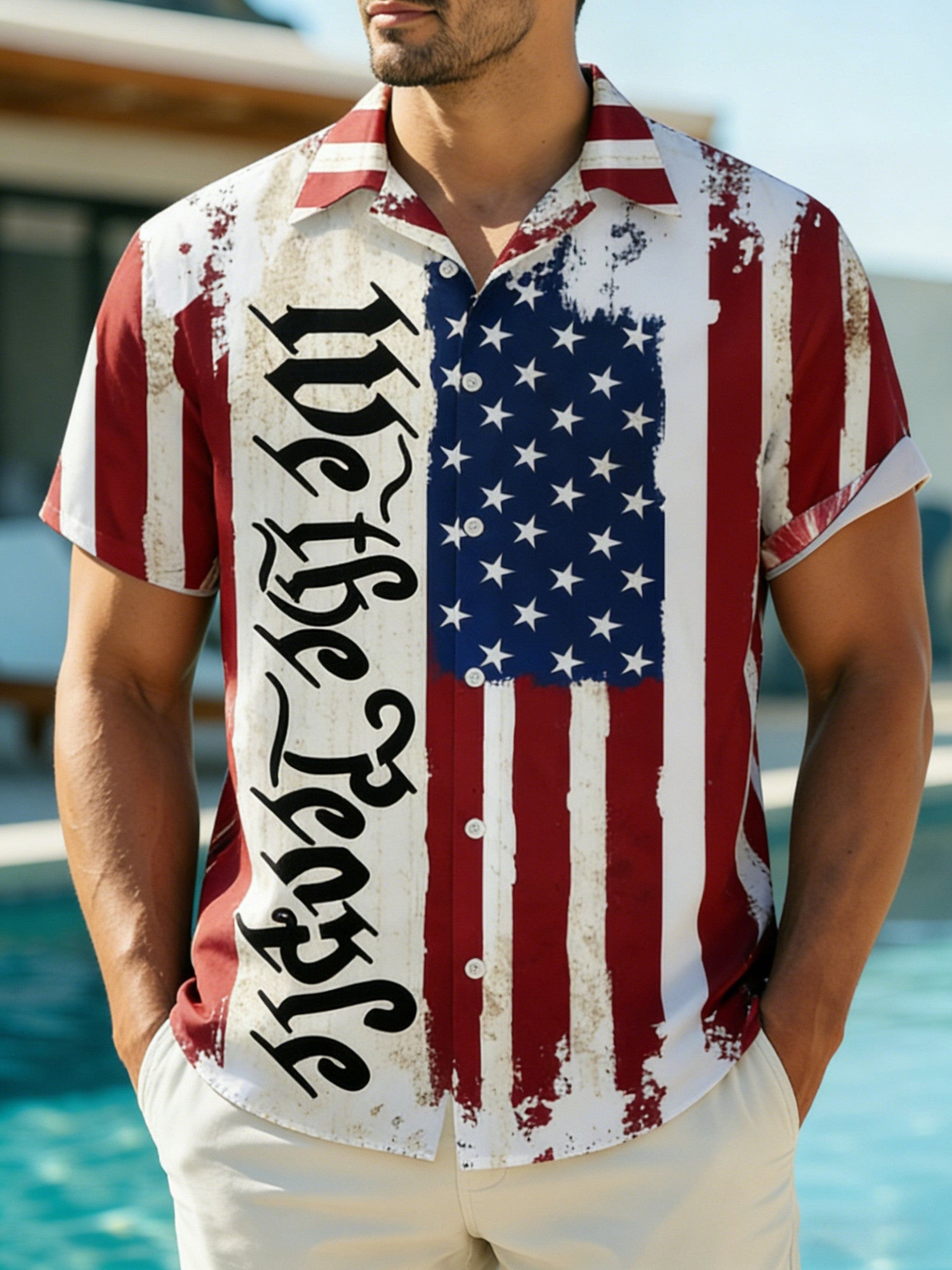USA 250Th Anniversary Hawaiian Shirt America Land Of The Free Apparel Best Father’s Day Gifts