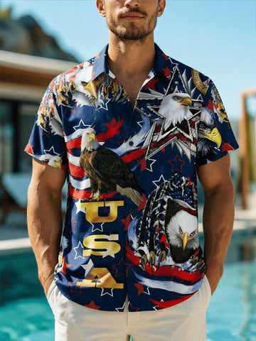 USA 250Th Anniversary Hawaiian Shirt America Land Of The Free Apparel Presents For Brother
