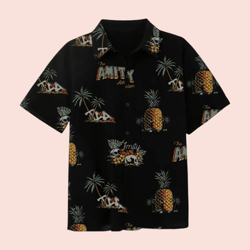 24Hundred Merch Store The Amity Affliction Big Pineapple Party Hawaiian Shirt Fan Gifts