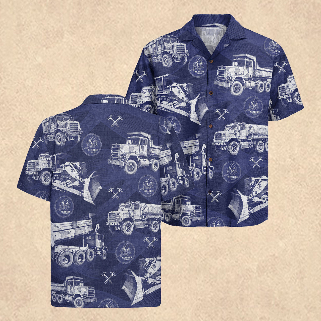 Seabees Can Do 1776–2026 Hawaiian Shirt Father's Day Gift for US Navy Seabees