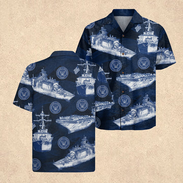 United States Navy Hawaiian Shirt US Navy 250th Anniversary Apparel Unique Gift for Dad