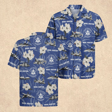 US Naval Aviation Hawaiian Shirt 250 Years of Service Patriotic Shirt Dad Gift