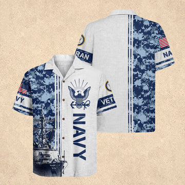 US Navy 4th of July Hawaiian Shirt 250th Anniversary Apparel US Navy Gift for Dad