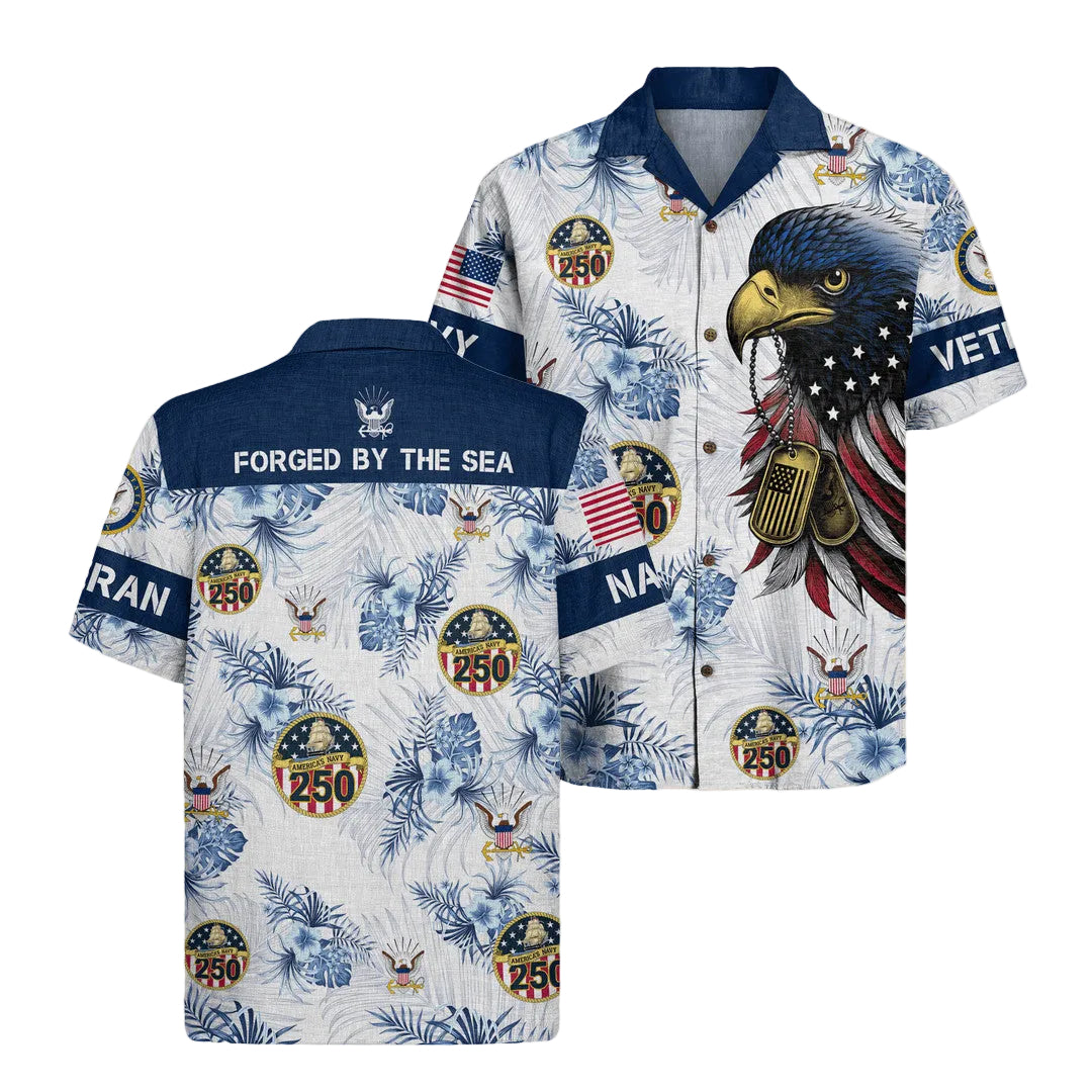 US Navy 250th Anniversary Hawaiian Shirt 1776–2026 Patriotic Clothing Memorial Day Gift