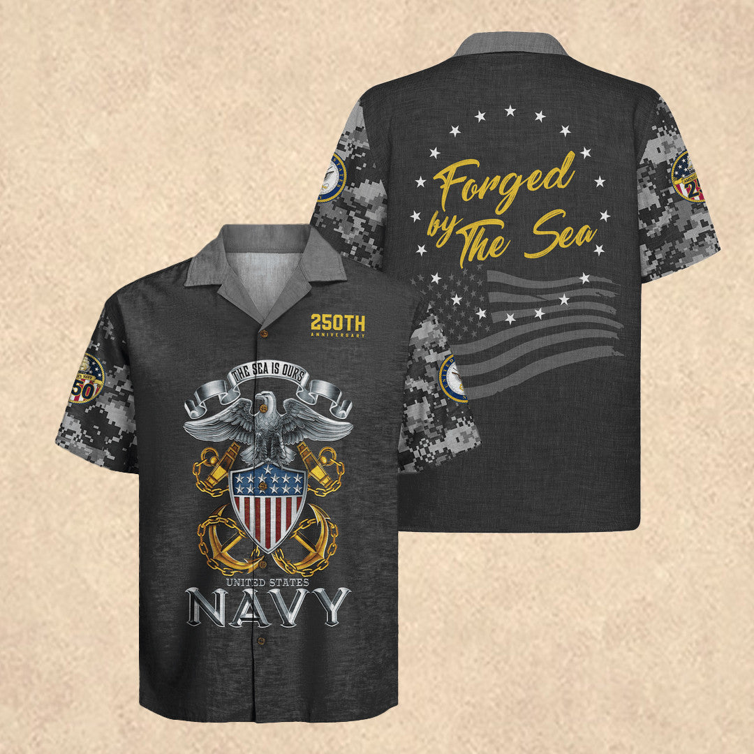 US Navy 250Th Anniversary Hawaiian Shirt America's Navy Apparel Father's Day Gift