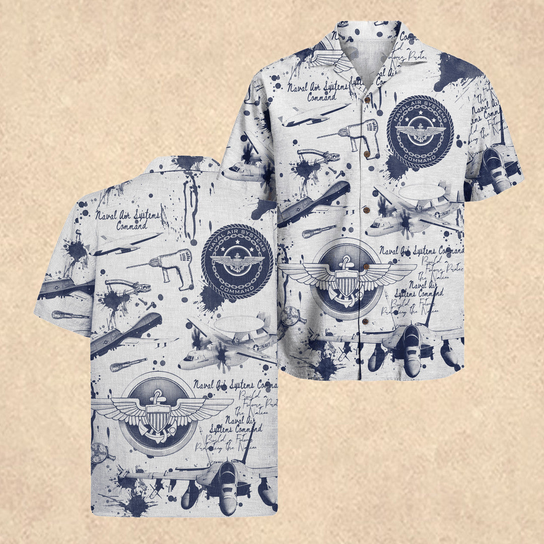 US Navy Navair 250th Years of Service Hawaiian Shirt Memorial Day Gift for Men
