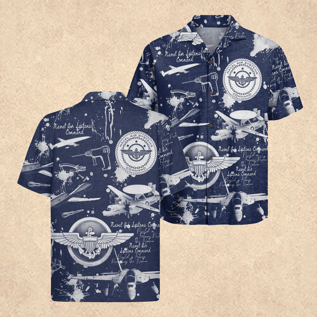 US Navy Navair Hawaiian Shirt 250 Years of Service Apparel Father's Day Gift