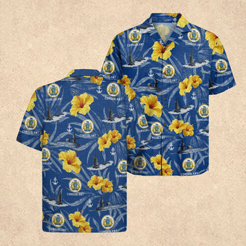 US Navy Submarine 250th Years of Service Hawaiian Shirt Submarine Force Navy Gift