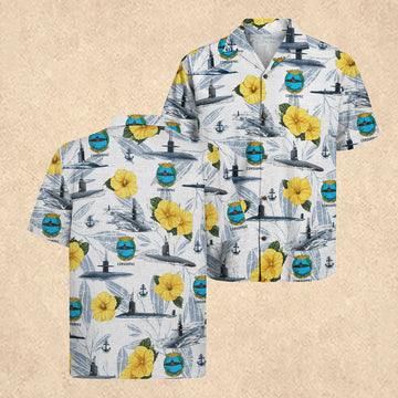 US Navy Submarine 250th Years of Service Hawaiian Shirt Father's Day Gift Ideas for Husband