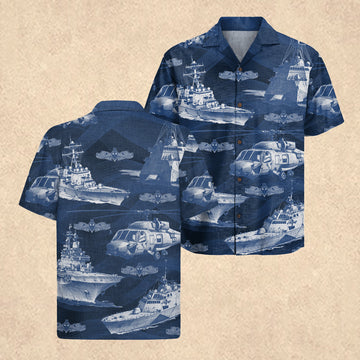 US Navy Surface Warfare Forces 250th Hawaiian Shirt Independence Day Merch Gift