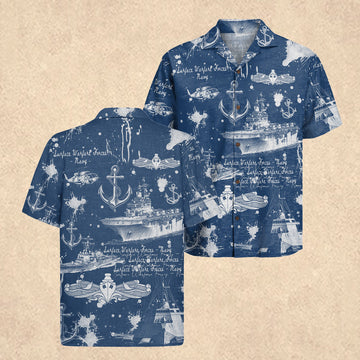 US Navy Surface Warfare Forces 250th Hawaiian Shirt Memorial Day Gift for Veterans