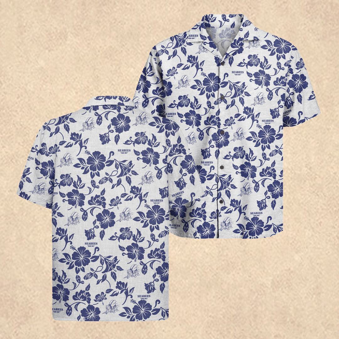 US Navy Seabees Hawaiian Shirt Seabees Can Do 1776 2026 Shirt Useful Gift for Dad