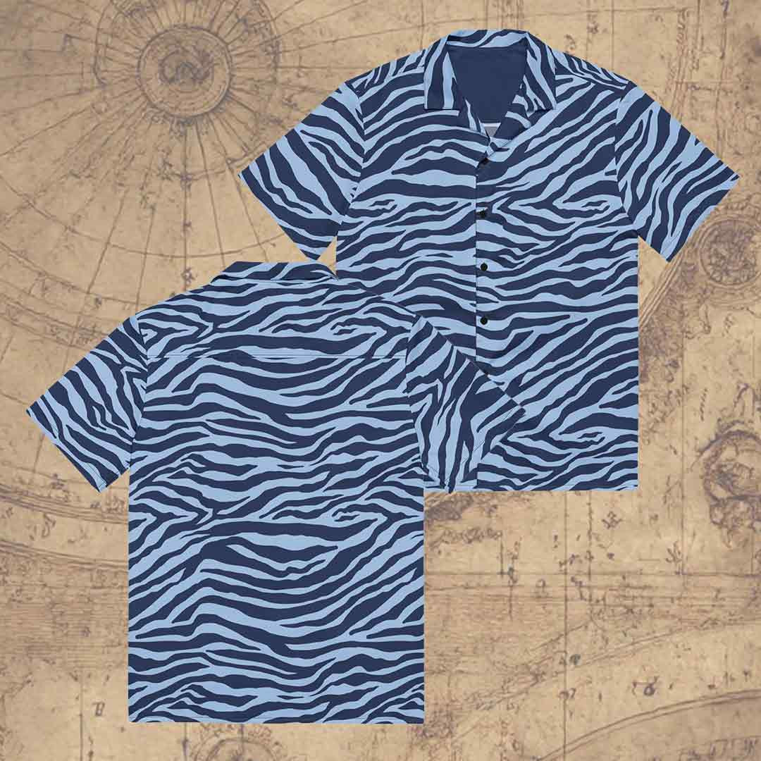 One Piece Zebra Hawaii Shirt Luffy Brothers Clothing Gift for Anime Fans