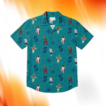 2026 Mariners Salmon Run Hawaiian Shirt Run Day Giveaway Clothing Gifts For Husband