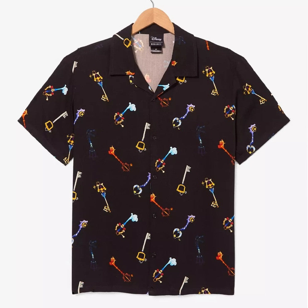 Disney Kingdom Hearts Keyblades Hawaiian Shirt Graphic Tee Aloha Shirt Merch Best Gifts