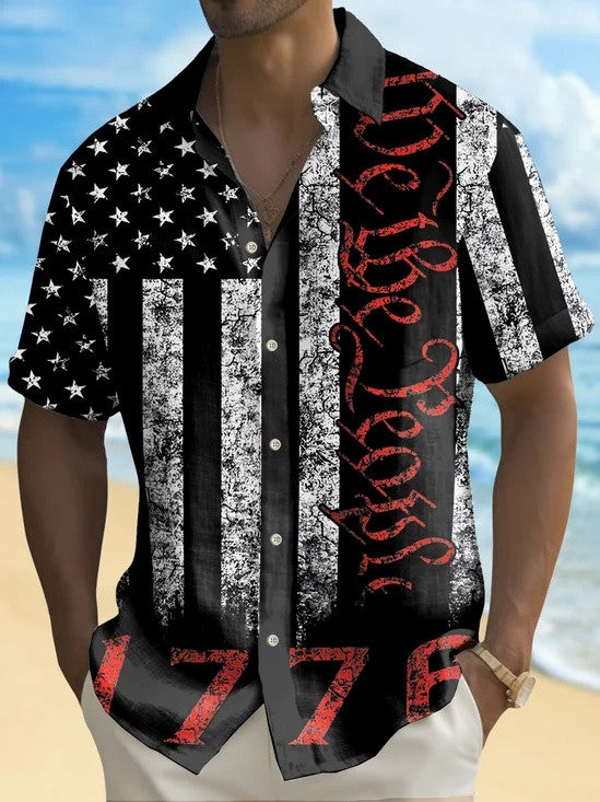 250 Years Of America Hawaiian Button Shirt We The People Clothing Gift For Men