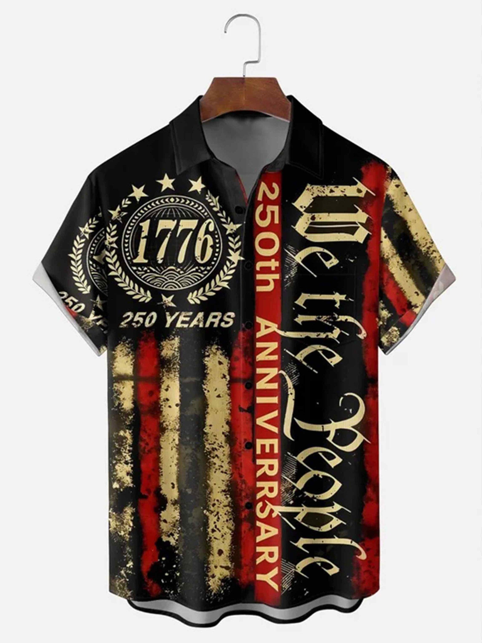 America 250th Anniversary Button Shirt We The People Clothing Gift For Patriots