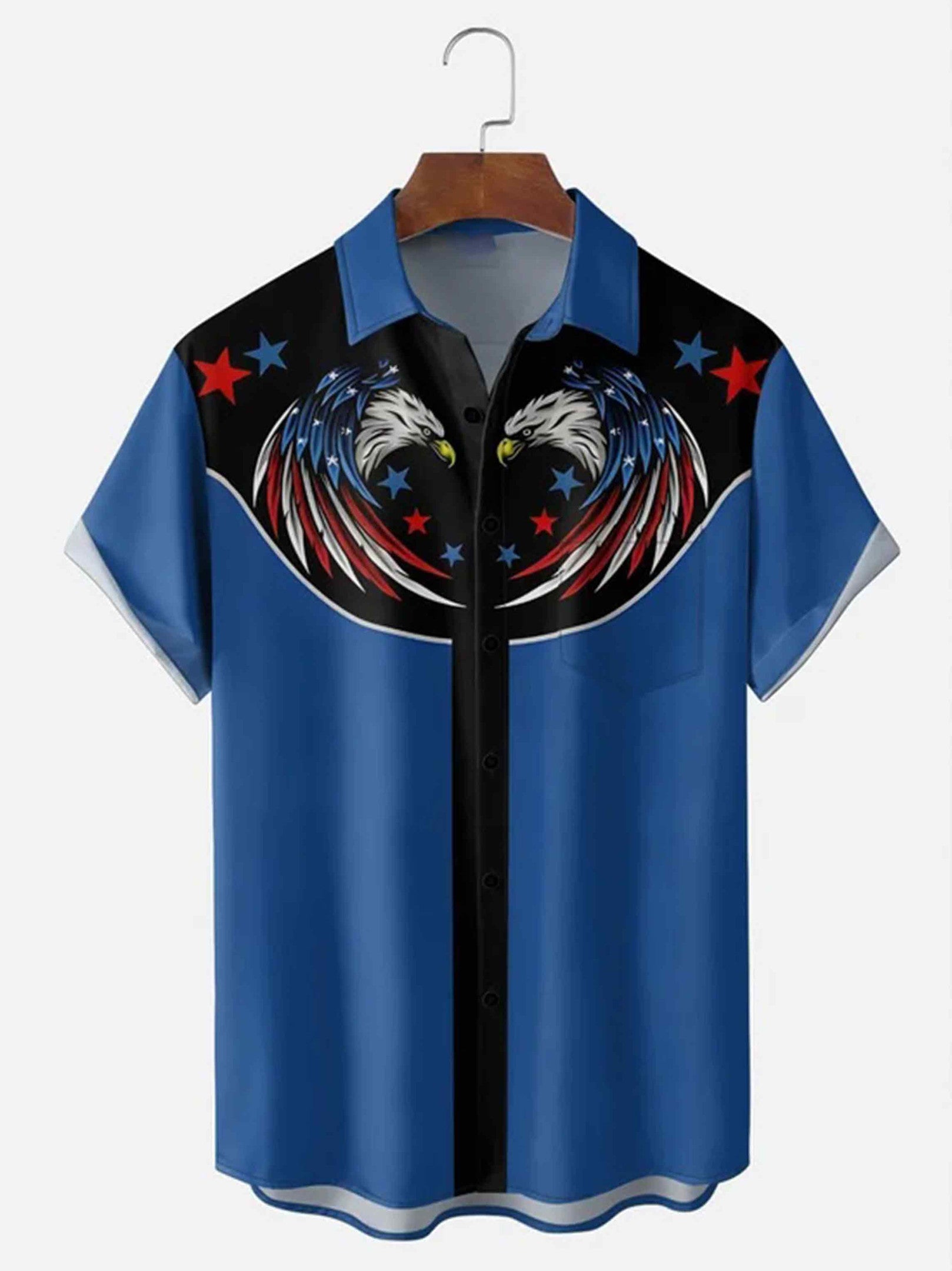 Holiday American Eagle Button Shirt Semiquincentennial 1776 2026 Clothes Gifts For Men