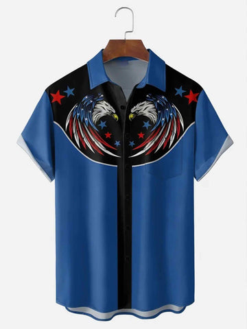 Holiday American Eagle Button Shirt Semiquincentennial 1776 2026 Clothes Gifts For Men