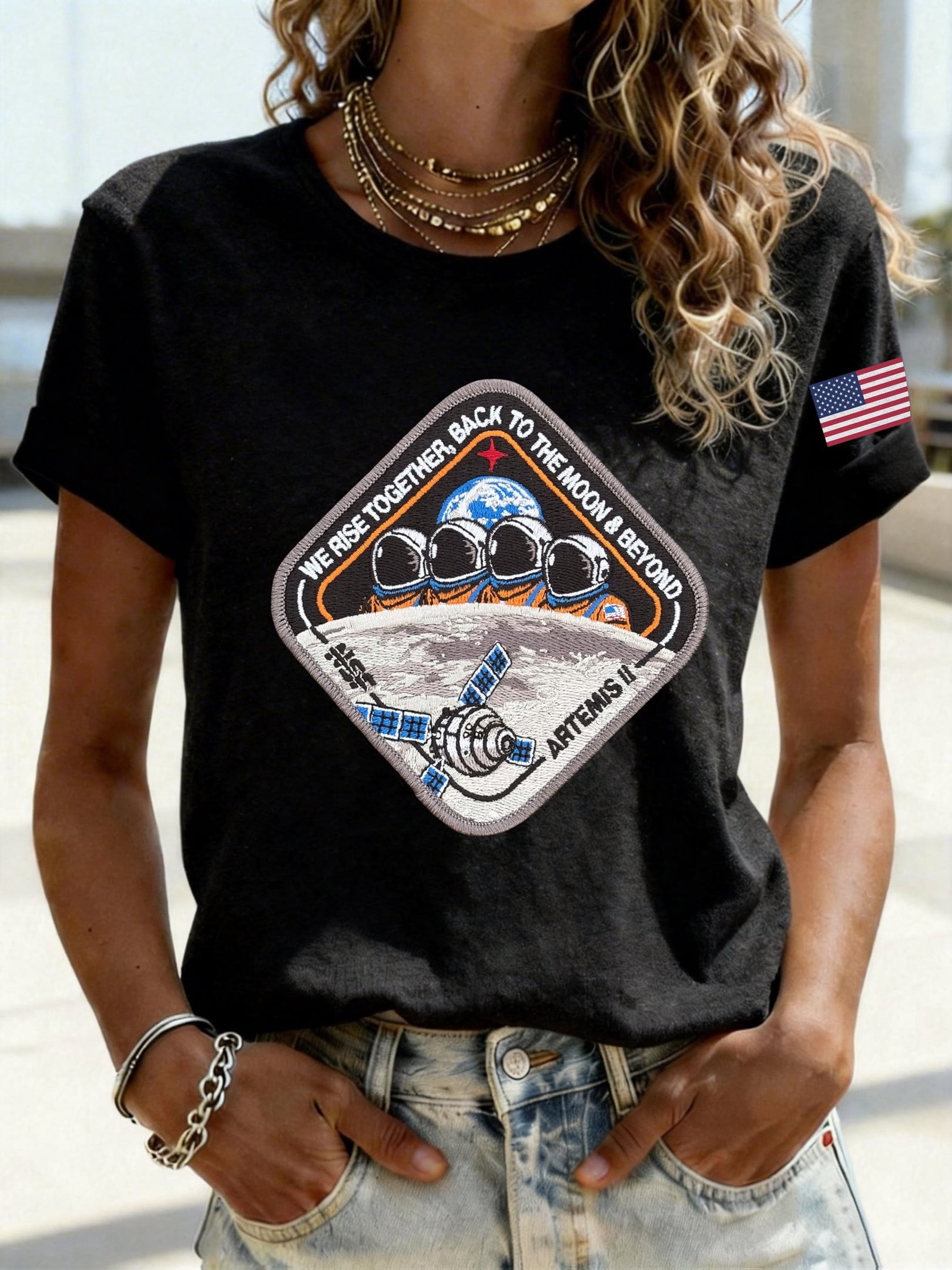 Rocket Launch T-Shirt NASA Moon Mission 2026 Clothing Best Gift For Wife Retro 2026 Artemis II