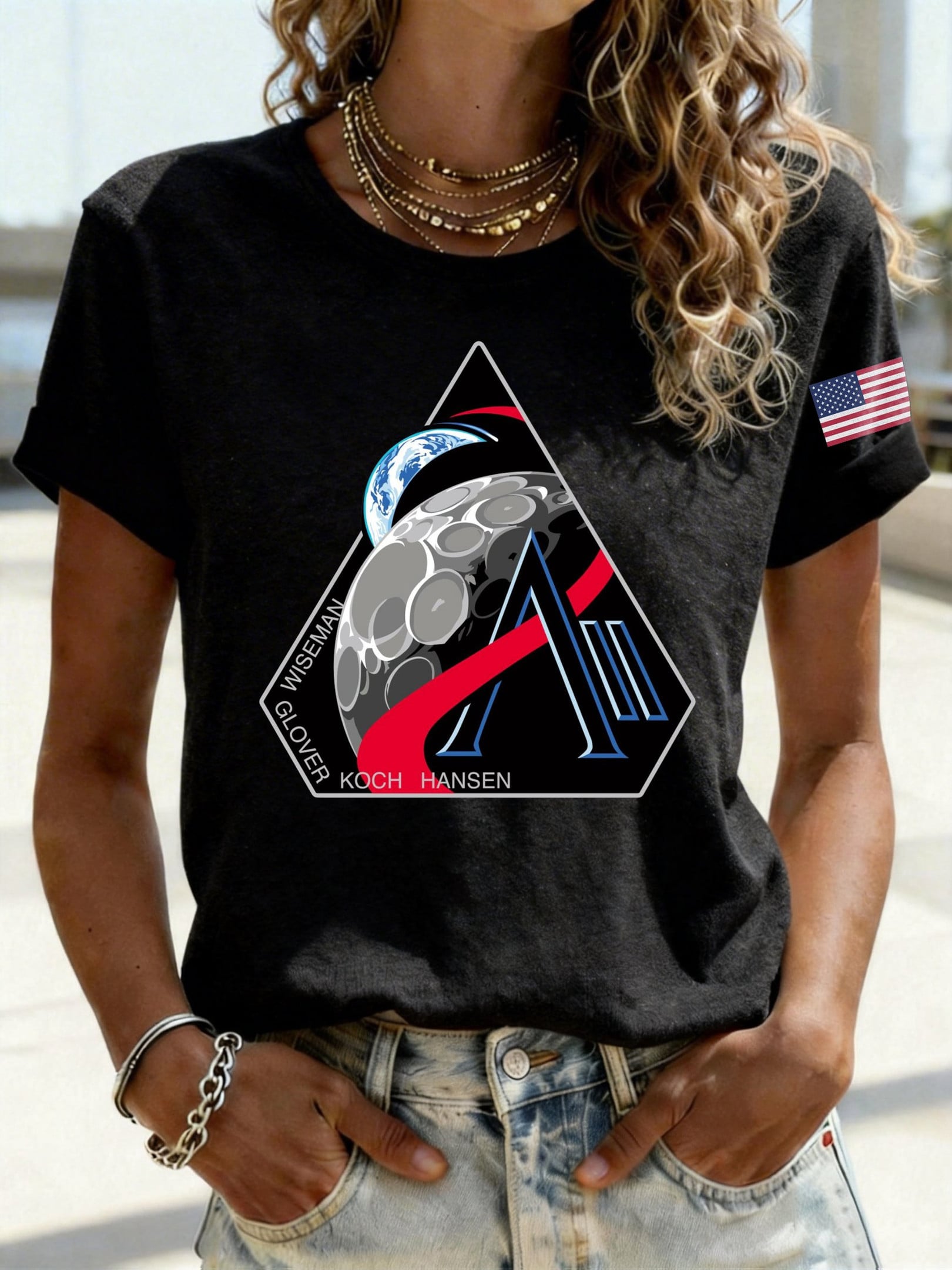Rocket Launch T-Shirt NASA Moon Mission 2026 Clothing Mother Gifts Retro 2026 Artemis II