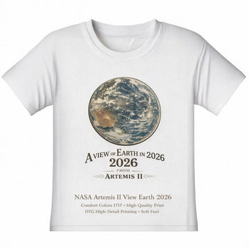 NASA View Earth 2026 T-Shirt Artemis 2 Mission Clothes Best Gift For Astrophiles Retro 2026 Artemis II