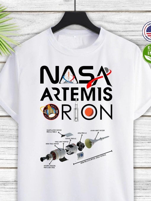 NASA Artemis Orion Back To The Moon T-Shirt Artemis 2 Mission Merch Great Gift For Astrophiles Retro 2026 Artemis II
