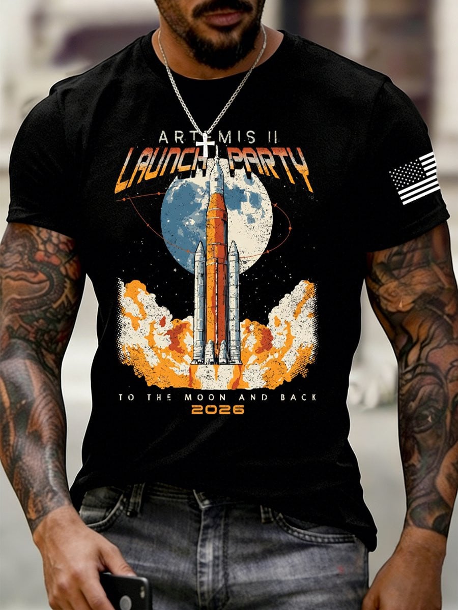 Artemis Il Back To The Moon 2026 T-Shirt NASA Artemis Logo Tee Present For Dad Retro 2026 Artemis II