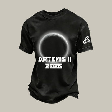 Space Mission T-Shirt NASA Moon Mission 2026 Clothing Present For Brother Retro 2026 Artemis II