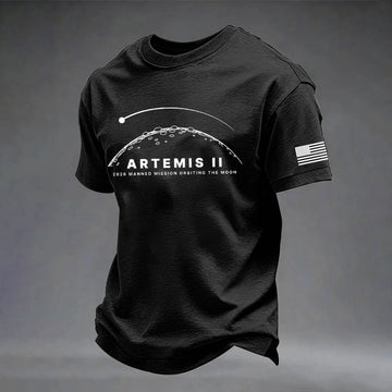2026 Manned Mission Orbiting The Moon T-Shirt Artemis 2 Mission Merch Good Gift For Fans Retro 2026 Artemis II