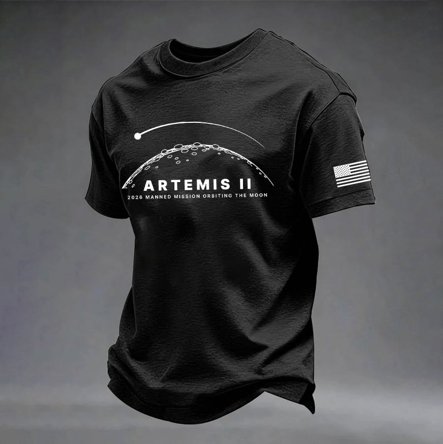 2026 Manned Mission Orbiting The Moon T-Shirt Artemis 2 Mission Merch Good Gift For Fans Retro 2026 Artemis II
