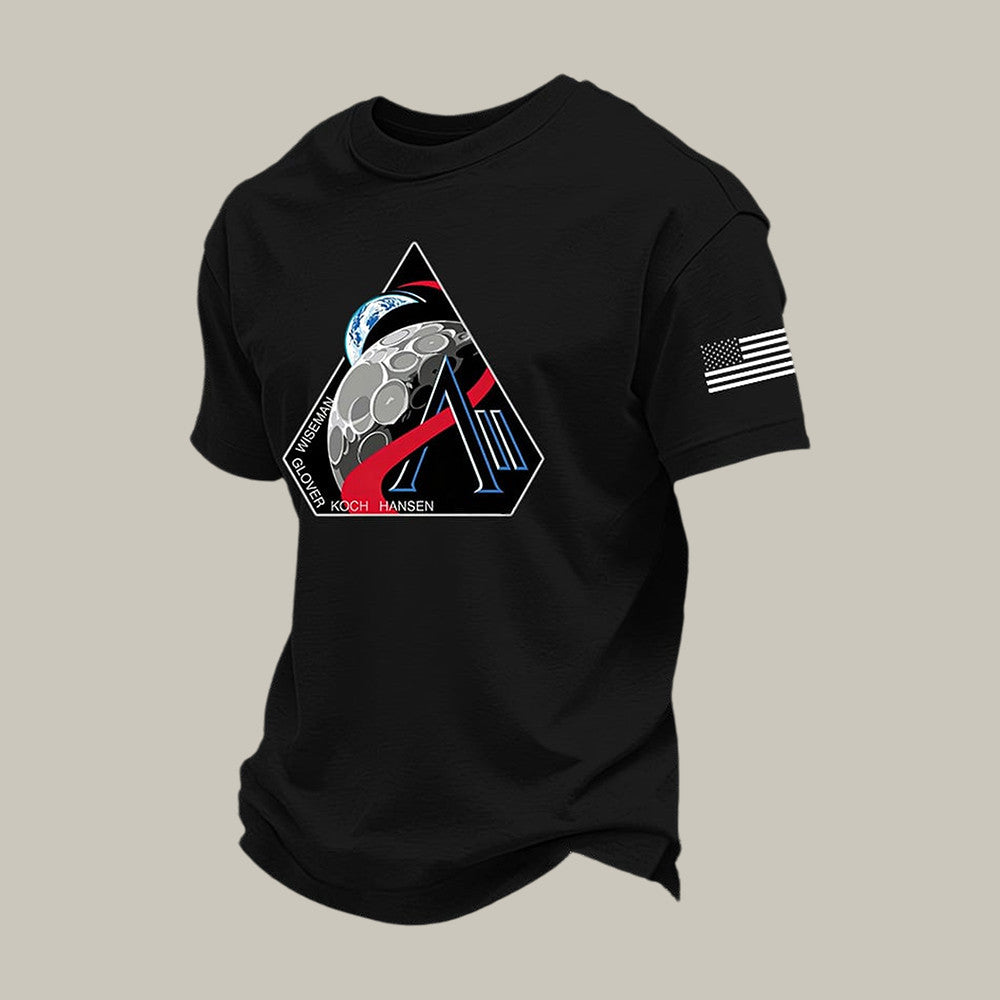 Logo Graphic T-Shirt Modern NASA Graphic Tee Unique Gift For Husband Retro 2026 Artemis II