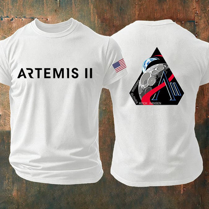 Landing On The Moon T-Shirt NASA Moon Mission 2026 Clothes Gift For Him Retro 2026 Artemis II
