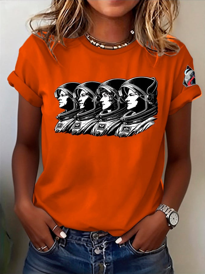 Artemis Ii Astronaut Graphic T-Shirt NASA Moon Mission 2026 Merch Best Gift For Girlfriend Retro 2026 Artemis II