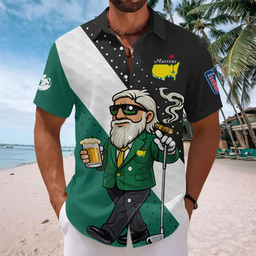 Masters Shirt Hawaiian Golfer Beer Graphic 2026 Masters Tournament Merch Dad Gift