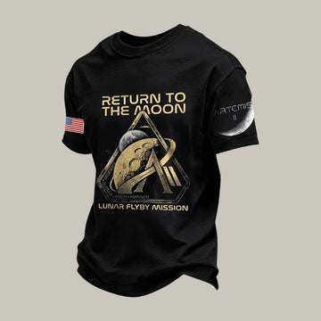 Mission Lunar Flyby Mission T-Shirt NASA Moon Mission 2026 Clothes Birthday Gift Idea Retro 2026 Artemis II