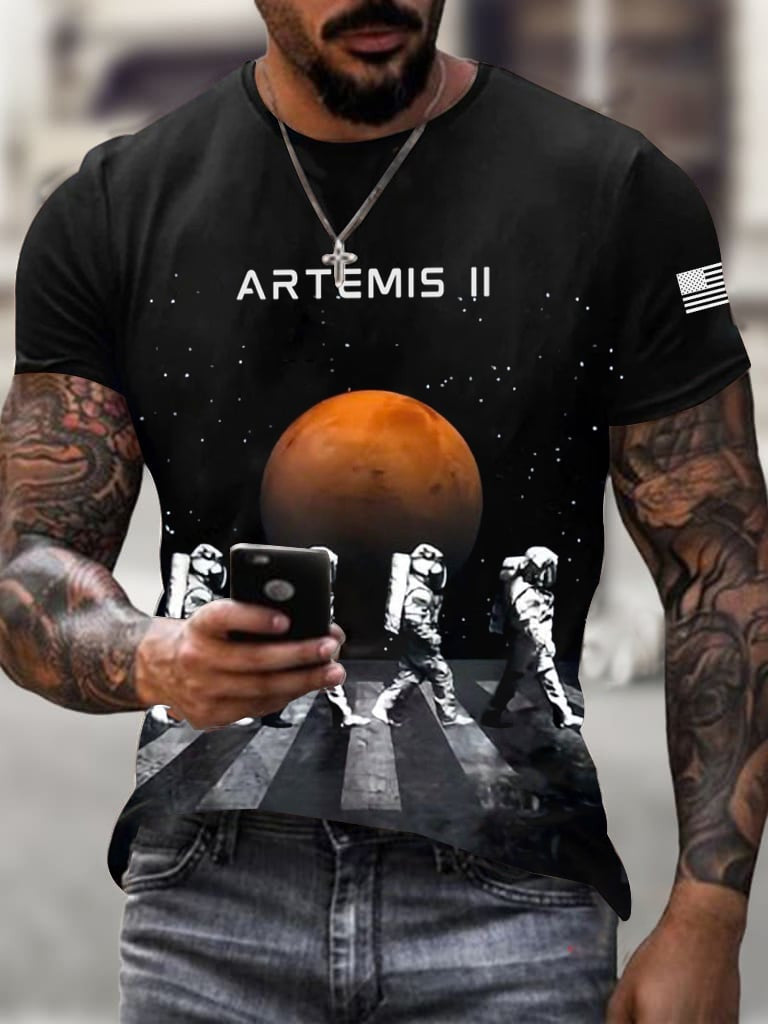 Moon Landing Mission T-Shirt NASA Moon Mission 2026 Apparel Father Gift Idea Retro 2026 Artemis II