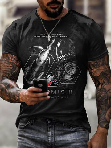 Mission Kenedy Space Center T-Shirt NASA Moon Mission 2026 Clothing Gift For Brother Retro 2026 Artemis II
