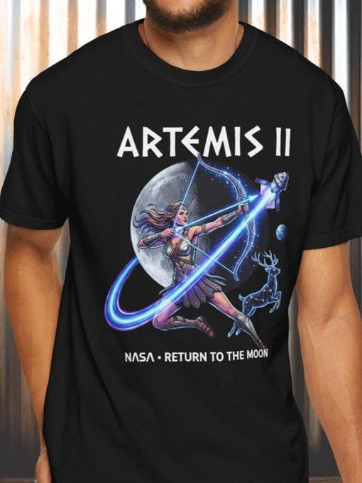 Moon Mission T-Shirt NASA Back To The Moon Shirt Artemis 2 Mission Fan Gift Retro 2026 Artemis II