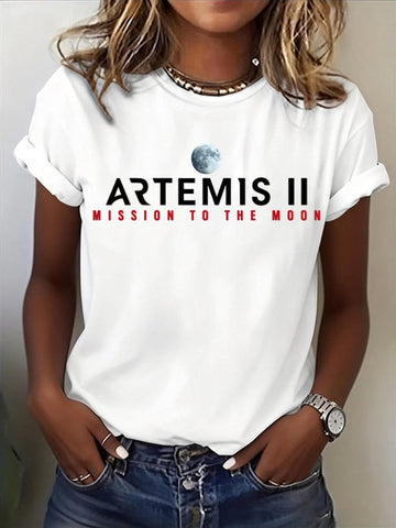 Mission To The Moon T-Shirt NASA Moon Mission 2026 Merch Good Gift For Wife Retro 2026 Artemis II