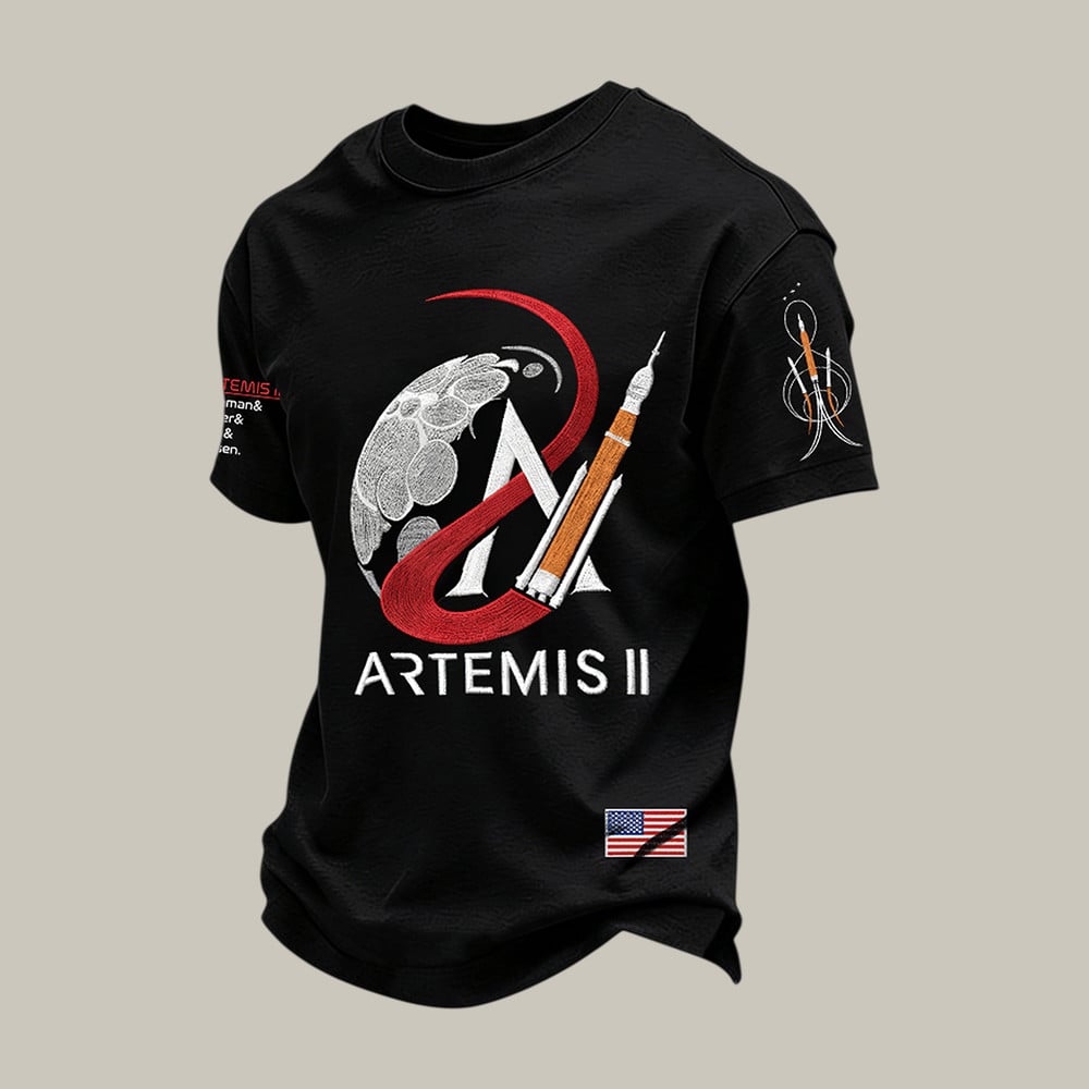 Mission Graphic T-Shirt Landing On The Moon Mission Shirt Artemis 2 Mission Gift Retro 2026 Artemis II