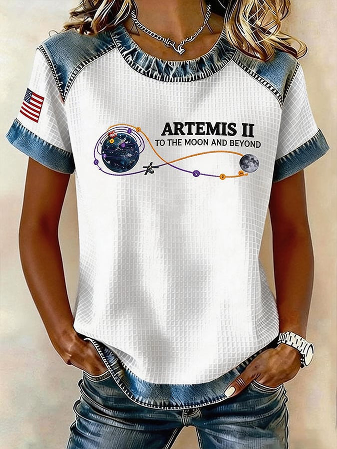Mission To The Moon And Beyond T-Shirt NASA Artemis Logo Tee Best Gift For Wife Retro 2026 Artemis II