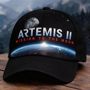 Mission To Moon Hat NASA Moon Mission 2026 Baseball Cap Astrophile Gifts Retro 2026 Artemis II