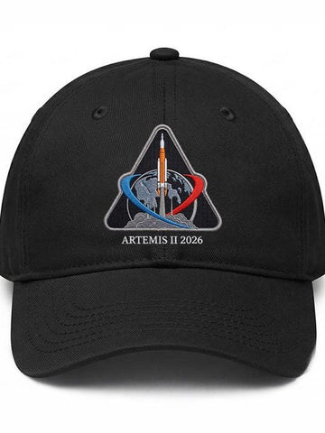 NASA Logo Rocket Launch Hat NASA Moon Mission 2026 Baseball Cap Astronomy Gift Ideas Retro 2026 Artemis II