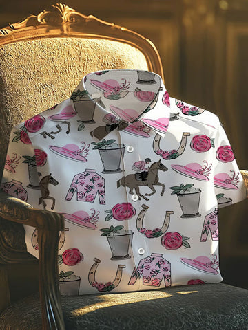 Kentucky Derby Race 2026 Merch Racing Fan Button Shirt Best Gift For Men