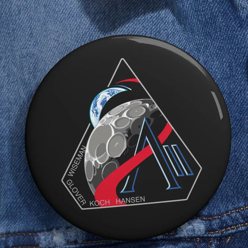 NASA Mission Button Pin Moon Artemis Generation Round Pin Galaxy Dreamer Gift Retro 2026 Artemis II
